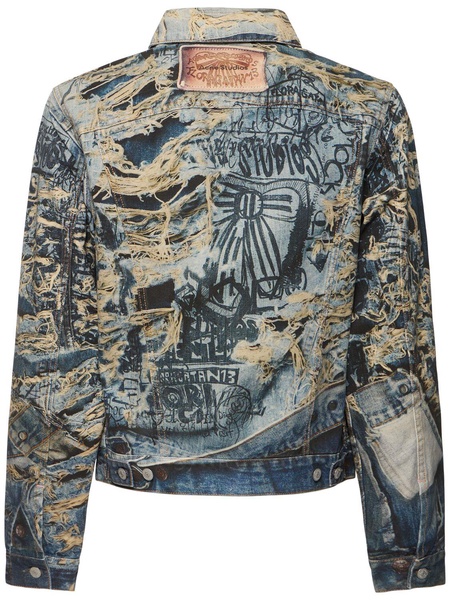 Rye TLO Torn scribble denim jacket