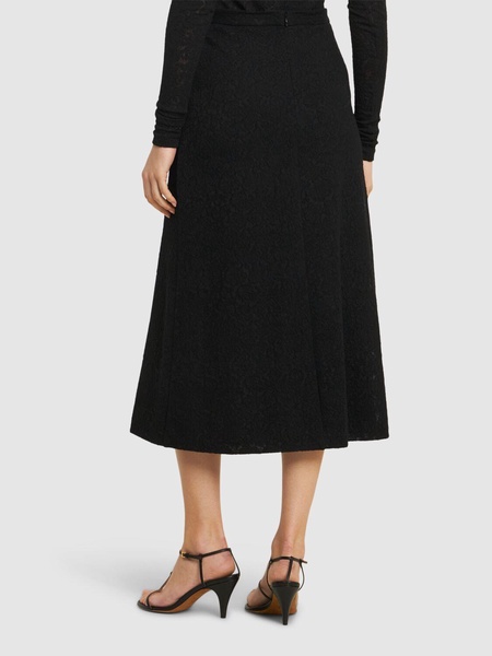 Lace midi skirt