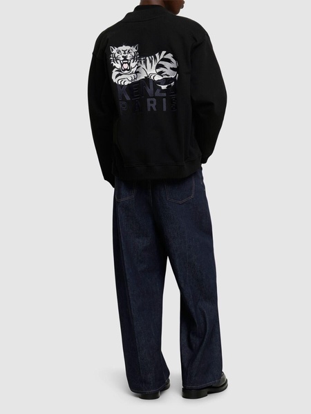 Happy Tiger embroidered bomber jacket