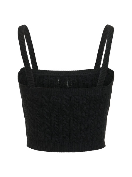 Wool knit top