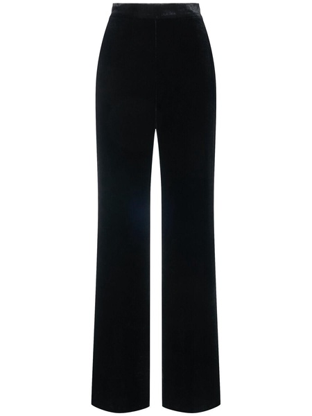 Velvet straight pants