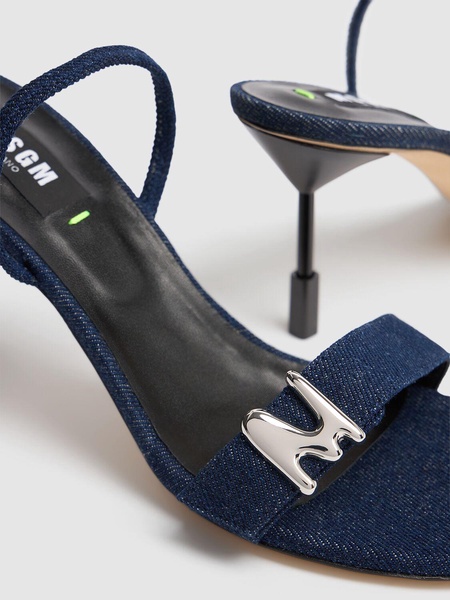 75mm Denim sandals
