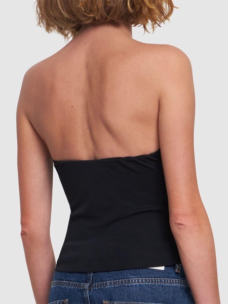 Lucille strapless stretch jersey top