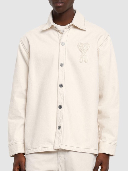 ADC logo cotton denim overshirt