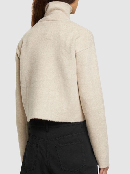 Erise brushed wool knit sweater