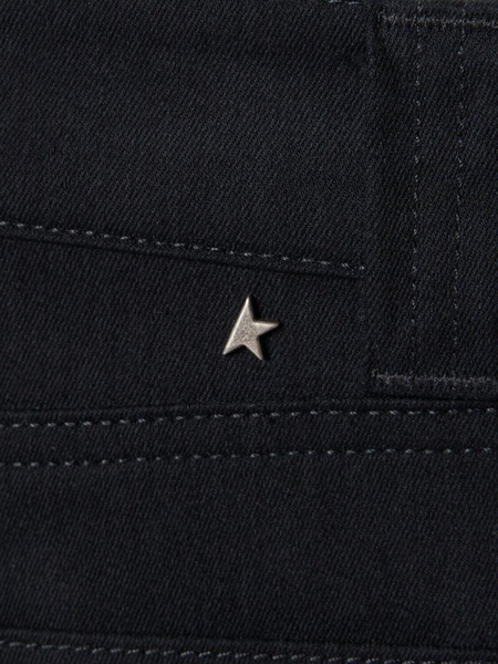 Golden cotton blend cargo pants