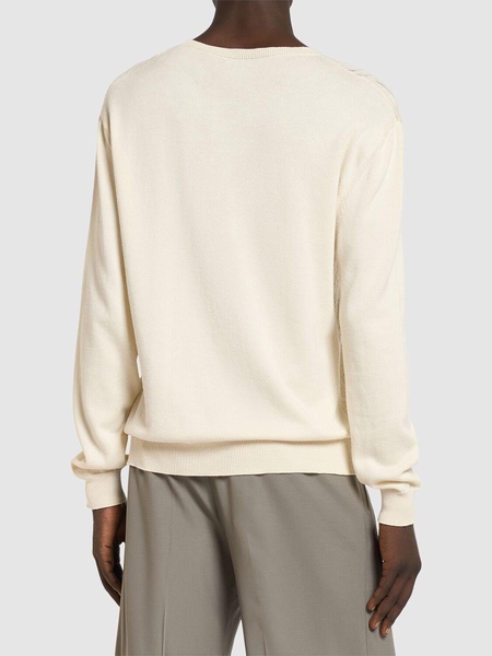 Cotton crewneck sweater