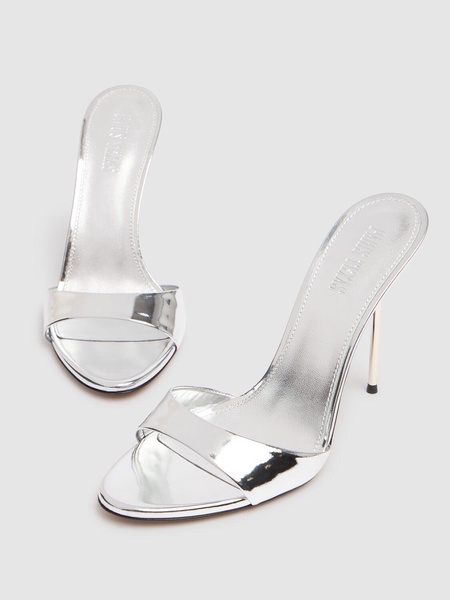 105mm Lidia mirror leather mules