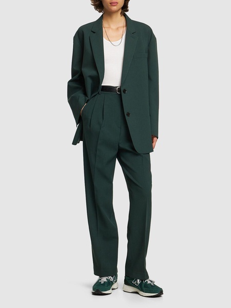 Bea pleated tech twill pants