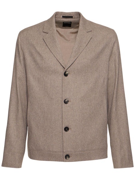 Wool & cashmere deconstructed blazer