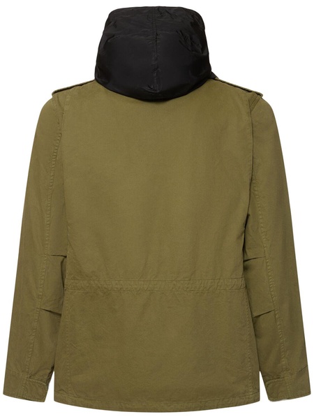 Unlined cotton gabardine filed jacket