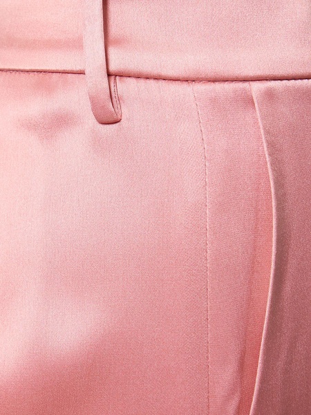 Silk satin straight pants