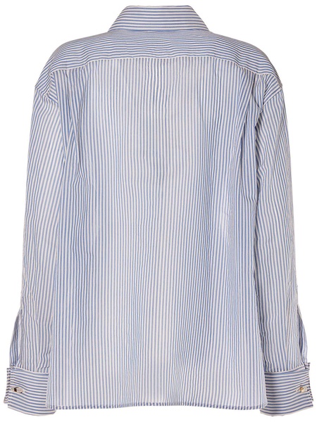Vertigo striped cotton & silk shirt