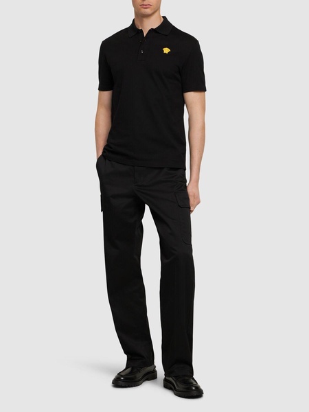 Medusa cotton piqué polo