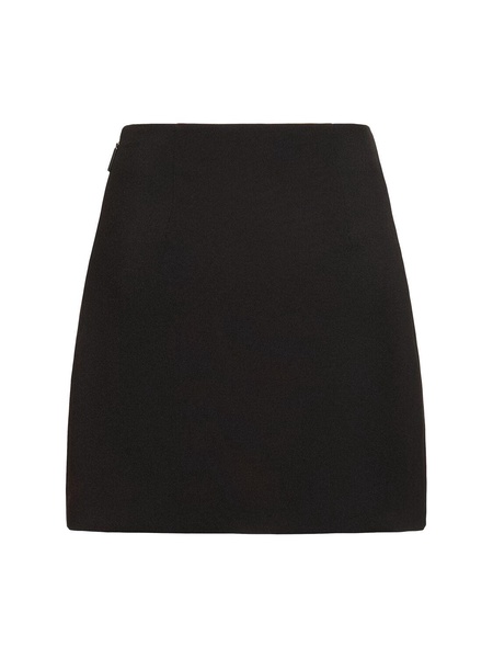 Double crepe cady mini skirt w/sequins