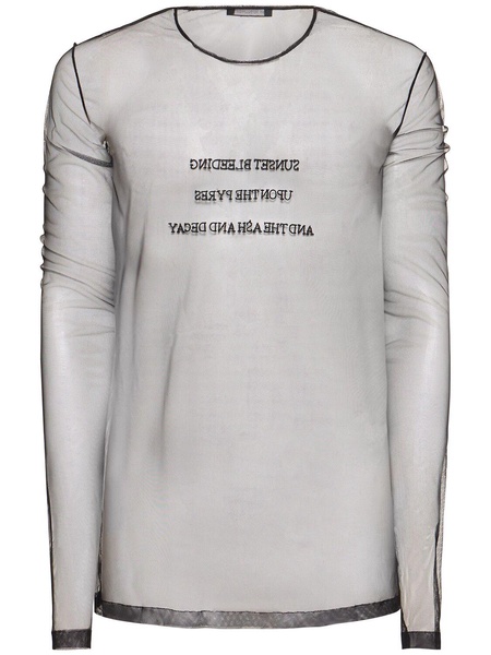 Greg l/s slim fit tulle t-shirt