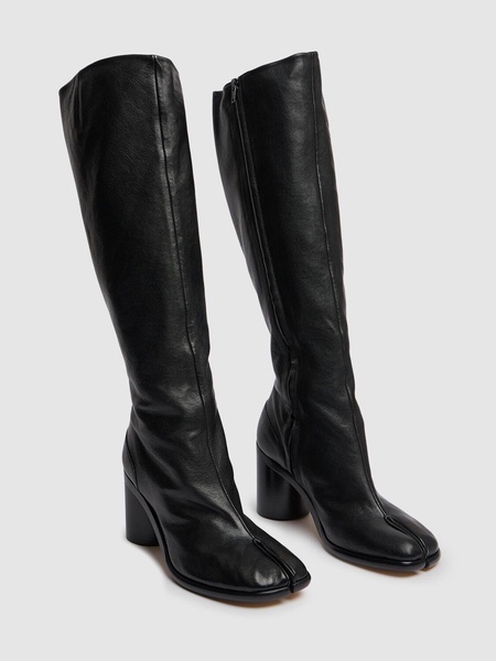 80mm Tabi vintage leather tall boots