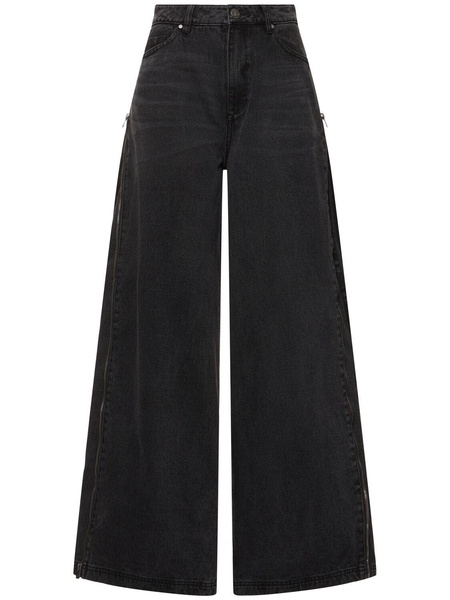 Denim wide pants