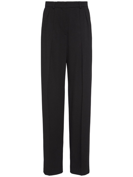 Hello pleated viscose wide pants