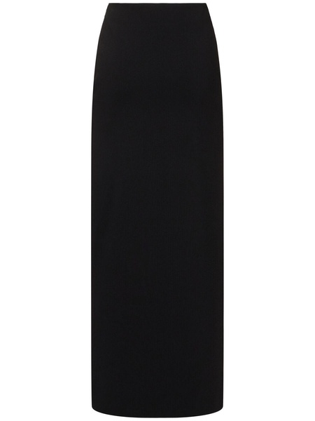 Alce stretch viscose crepe long skirt