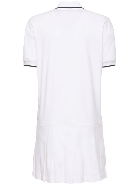 Cotton jersey polo mini dress
