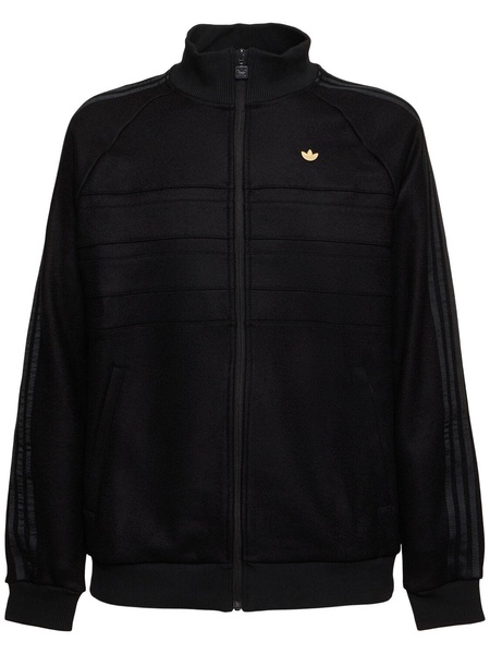 Wool blend track jacket