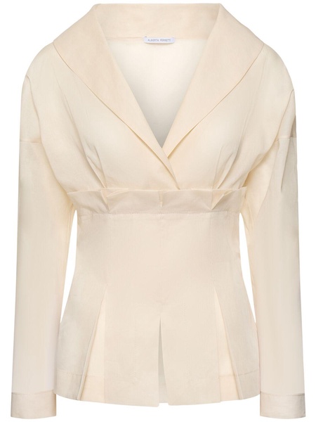 Sheer cotton organza shirt