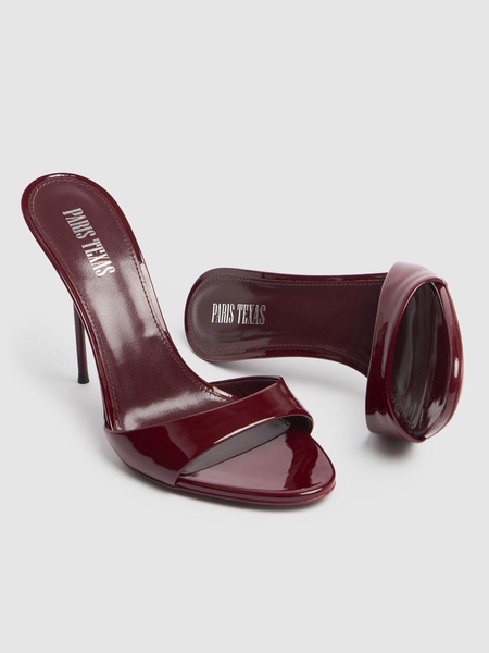105mm Lidia patent leather mules