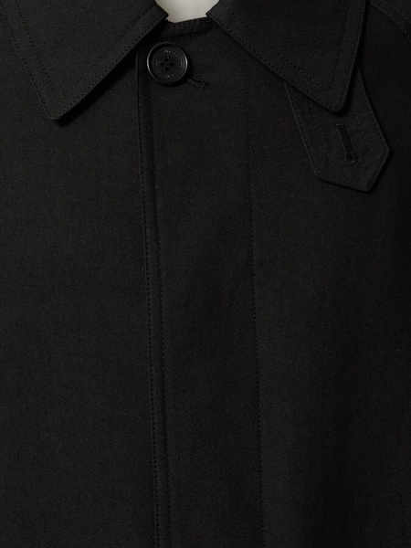 Unisex cotton blend mac coat