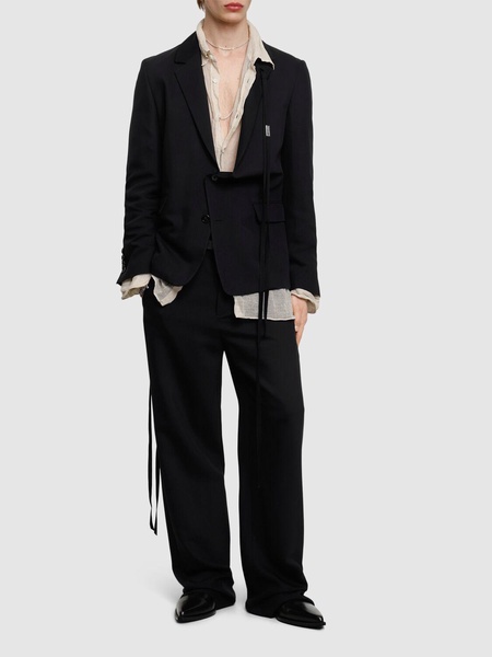Galm deconstructed asymmetric blazer