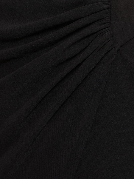 Phoebe stretch silk midi wrap skirt
