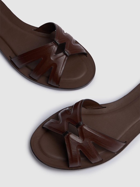 10mm Doubleflat leather sandals