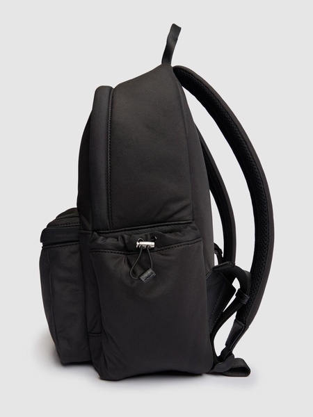 Padded nylon canvas backpack