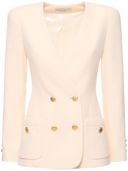 Wool bouclé tweed jacket