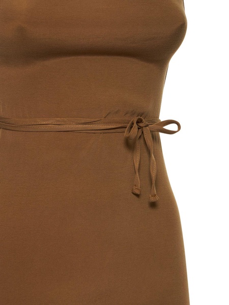 The Km stretch cupro blend midi dress