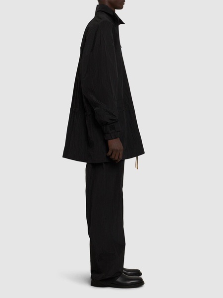 Ripstop mock neck jacket
