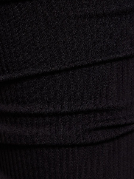 Ribbed jersey leggings w/ stirrups