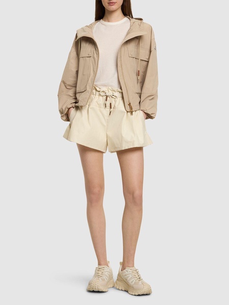 Cotton blend shorts
