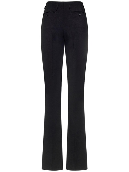 Stretch cady straight pants