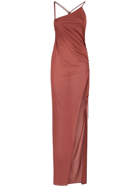 Viscose crepe long dress