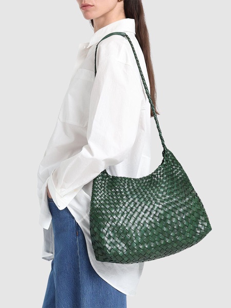 Santa Rosa handwoven tapered leather bag