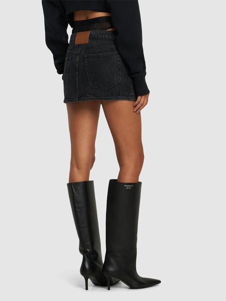Mini skirt w/ mesh underwear