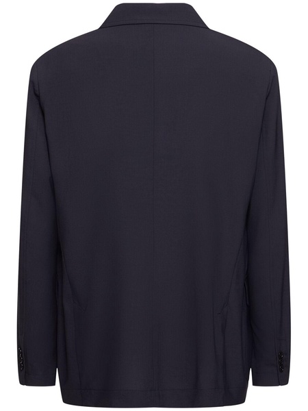 Single breast wool blend jacket