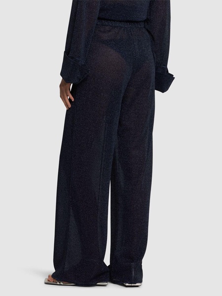 Lumiere lurex straight pants