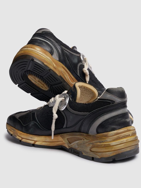 30mm Running Dad net & nappa sneakers