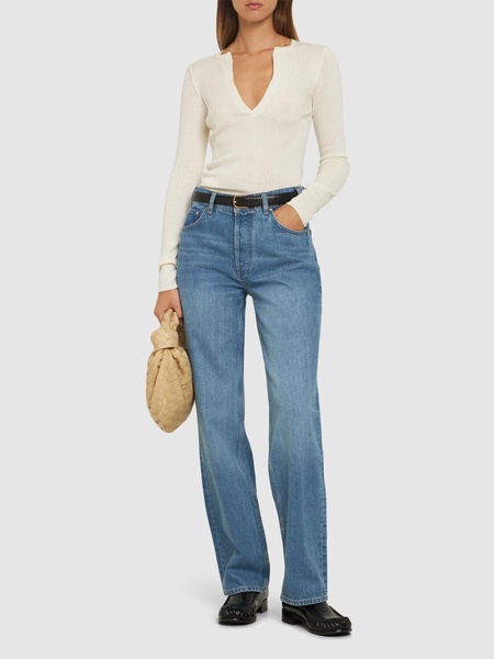 Gavin high rise straight jeans