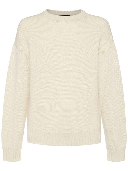 Crewneck alpaca sweater
