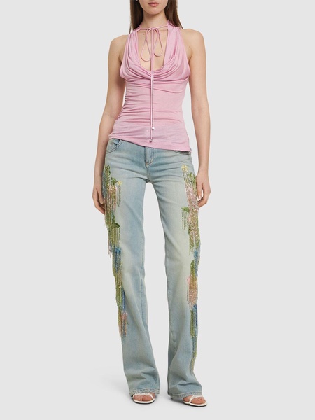 Jersey sablé top
