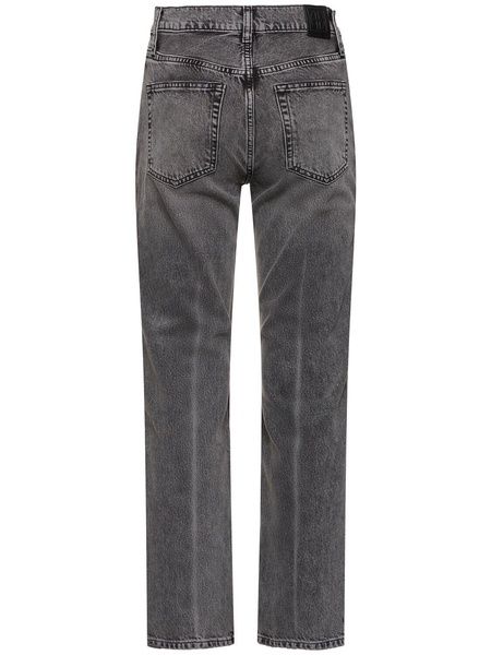 Kate mid rise denim straight jeans