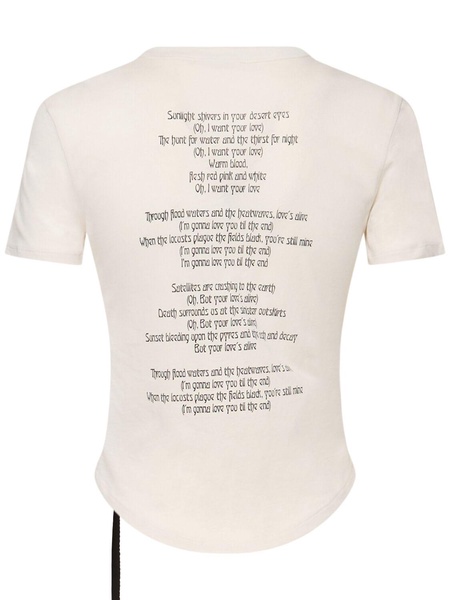 Georgette printed cotton jersey t-shirt